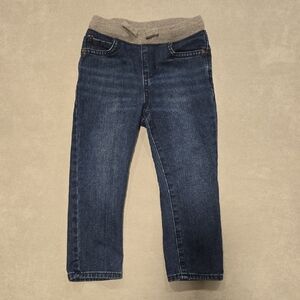 The Children's Place Dark Blue Jeans with Tan Waistband
